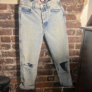 REVICE Light Blue Denim with Distressed Details